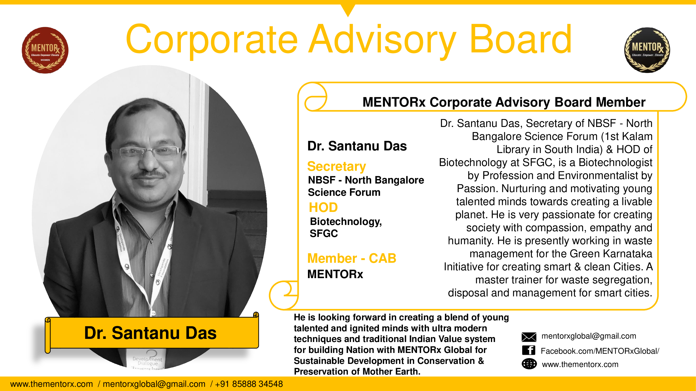 MENTORx - Dr. Santanu Das - CAB